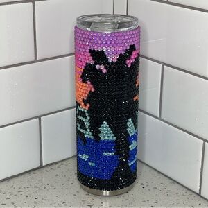 20 oz Tropical Rhinestone Tumbler